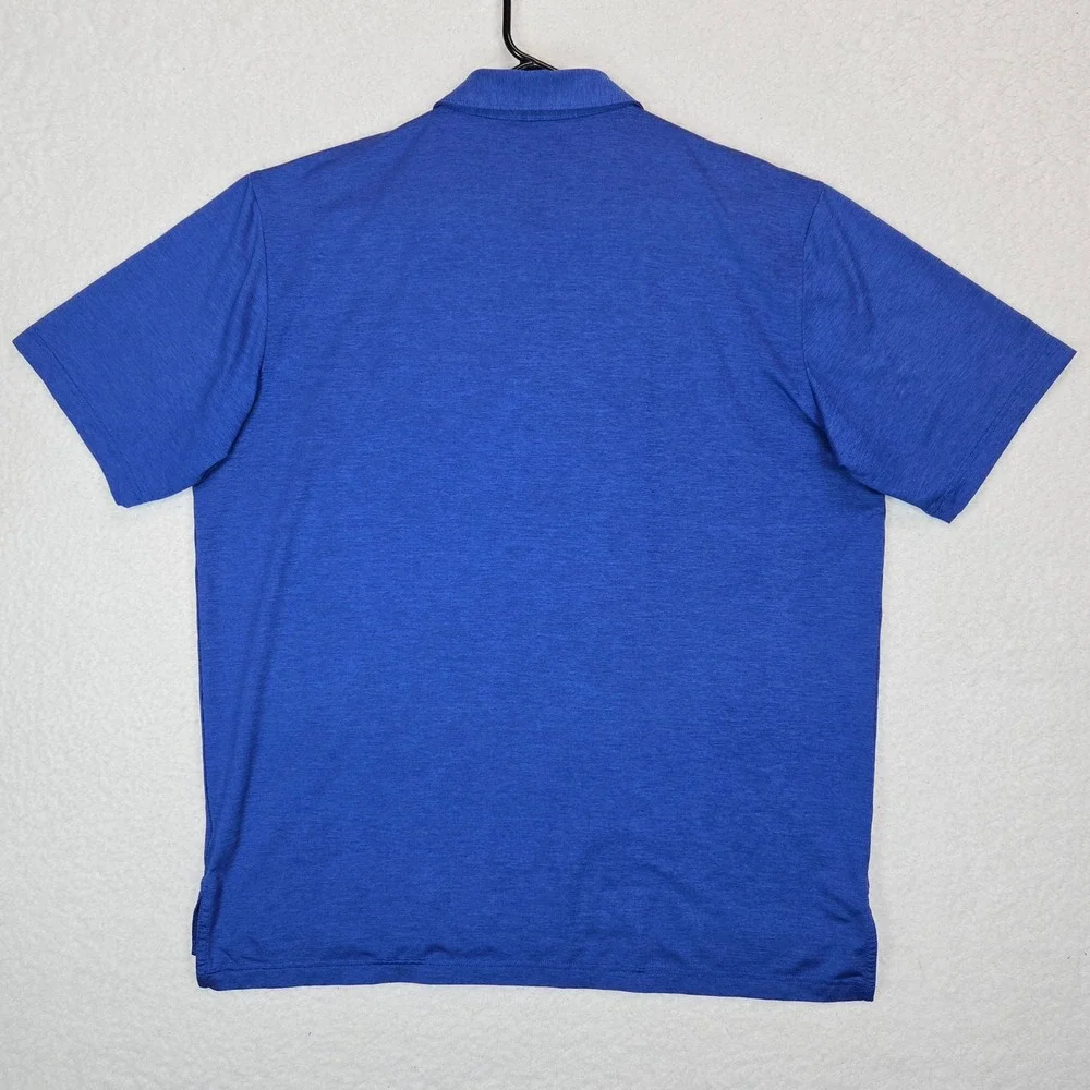 Peter Millar Summer Comfort XL Polo Blue The Broadmoor Golf Club Luxury Mesh - Picture 4 of 13